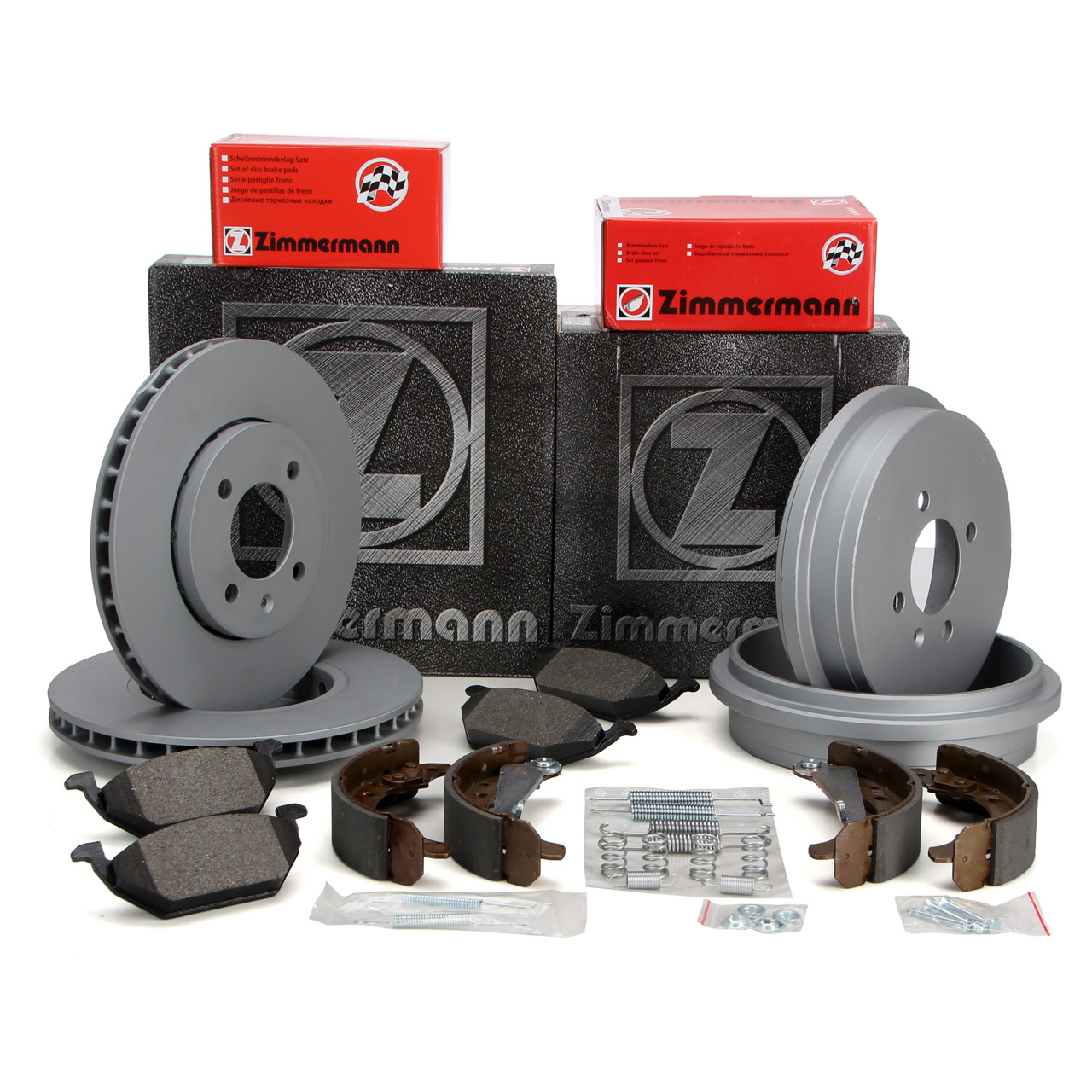 ZIMMERMANN Brake Discs, Pads, Drums, and Shoes for SEAT Mii and SKODA Citigo (Front and Rear)