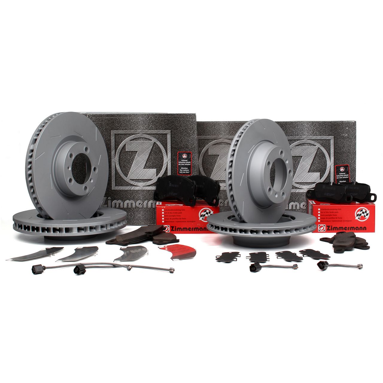 ZIMMERMANN Bremsscheiben Beläge Wako für PORSCHE Panamera 970 S/D/S E-Hybrid vorne hinten