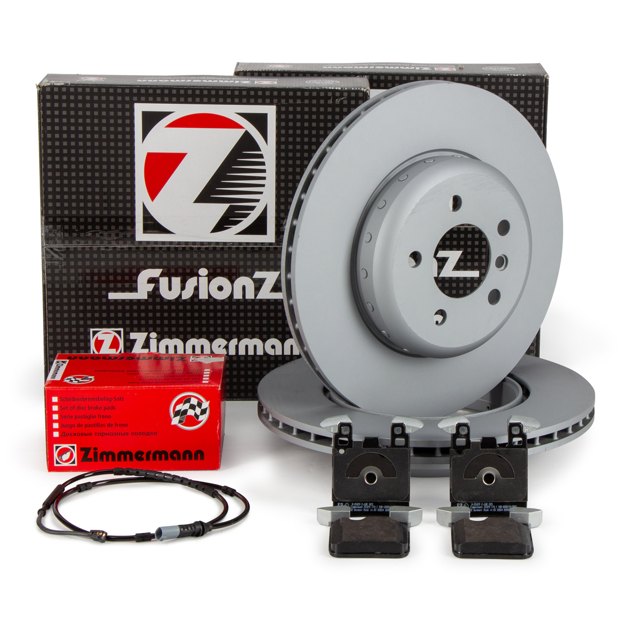 Zimmermann FORMULA F Bremsscheiben + Bel&auml;ge f&uuml;r BMW F30-34 F32-36 mit Sportpaket hinten