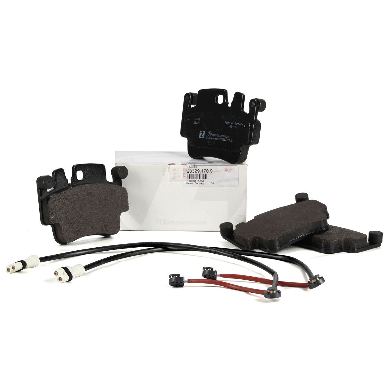 ZIMMERMANN pb:z Bremsbel&auml;ge + Wako f&uuml;r PORSCHE 997 3.6 Carrera 4 ab 01.2007 vorne