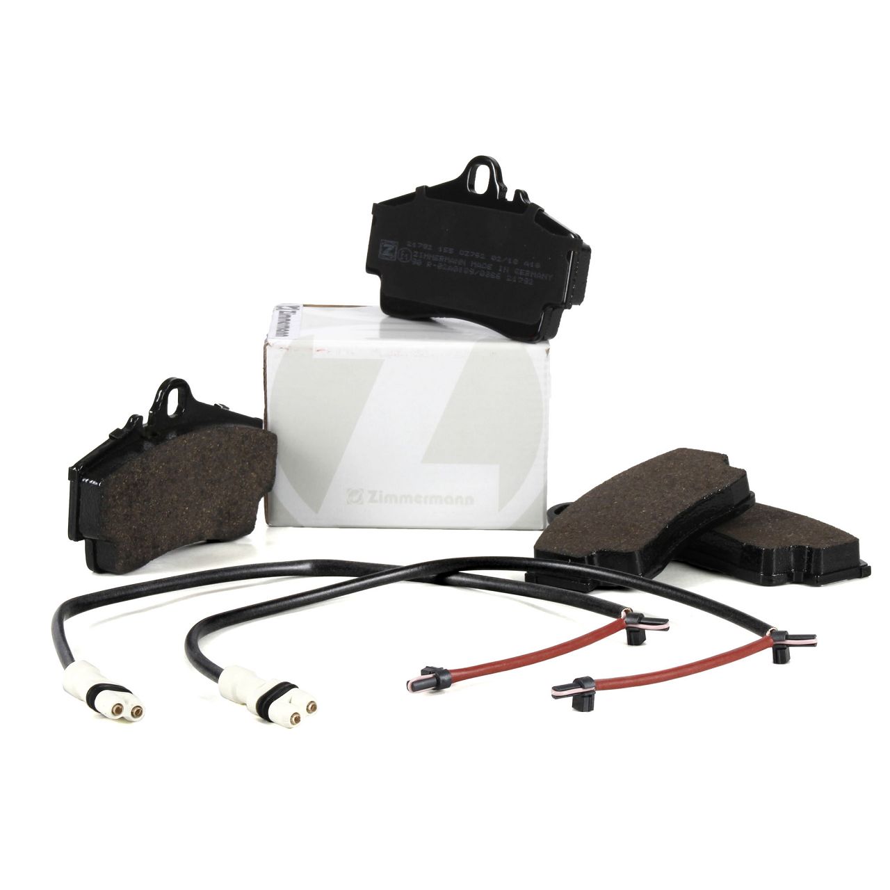ZIMMERMANN pb:z Bremsbel&auml;ge + Wako f&uuml;r PORSCHE 996 997 3.4/3.6 Carrera / S hinten
