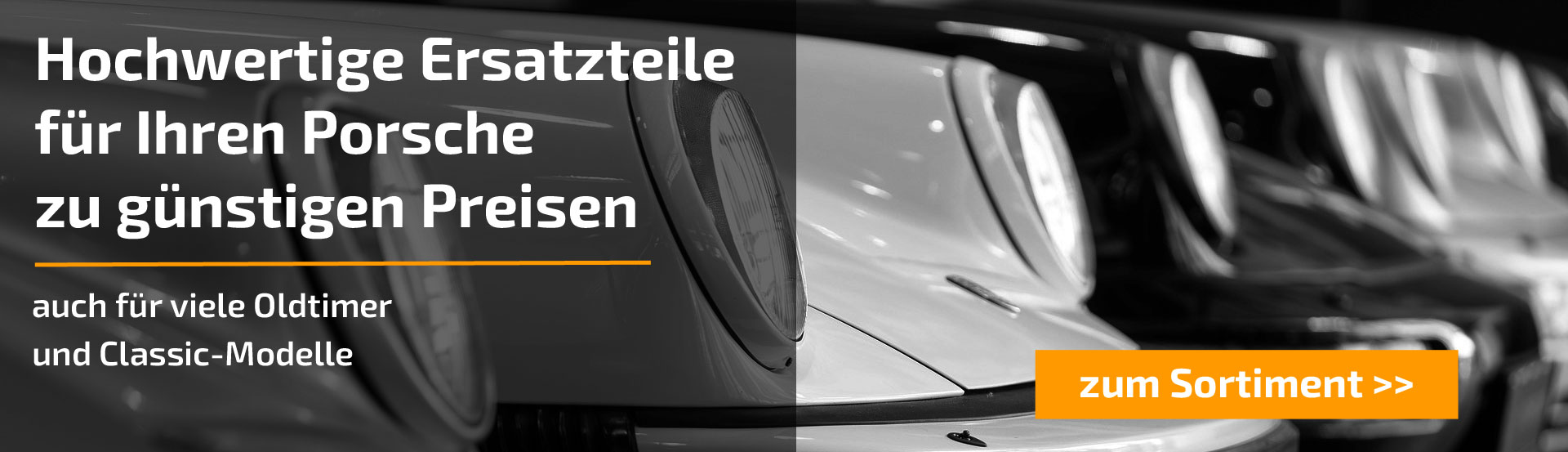 Headerbild für Porsche Ersatzteile Landingpage