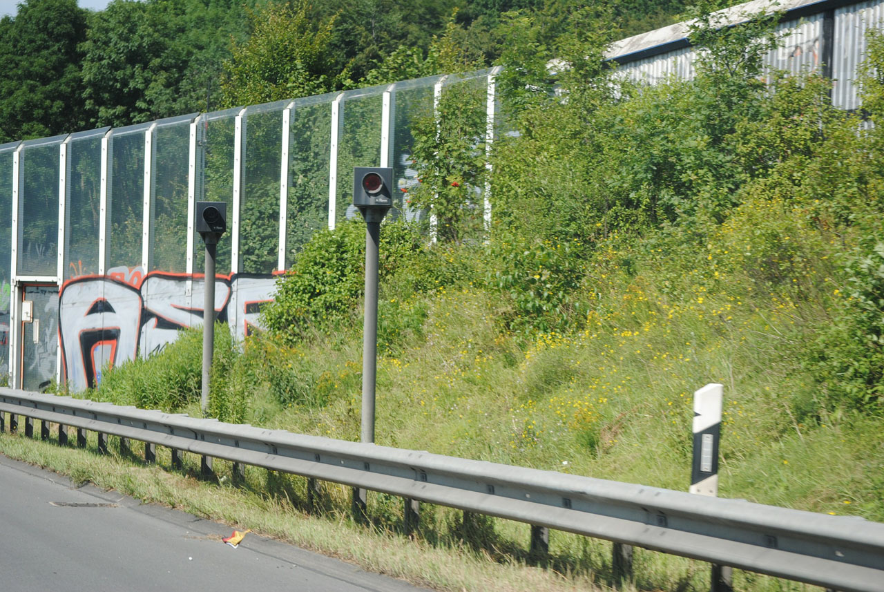  Radar traps at the roadside detect speeding offences which are punished with the new catalogue of fines 2020.