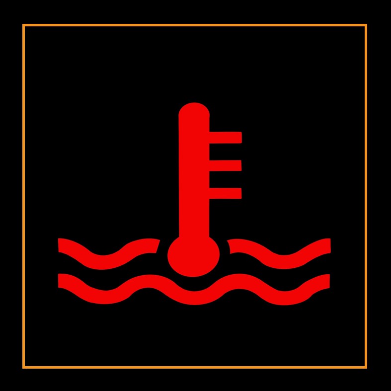 Symbol for coolant temperature