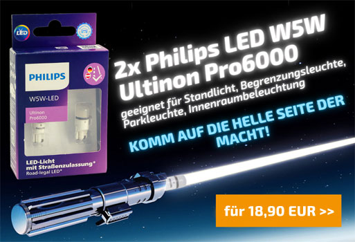 2x Philips LED W5W 
Ultinon Pro6000